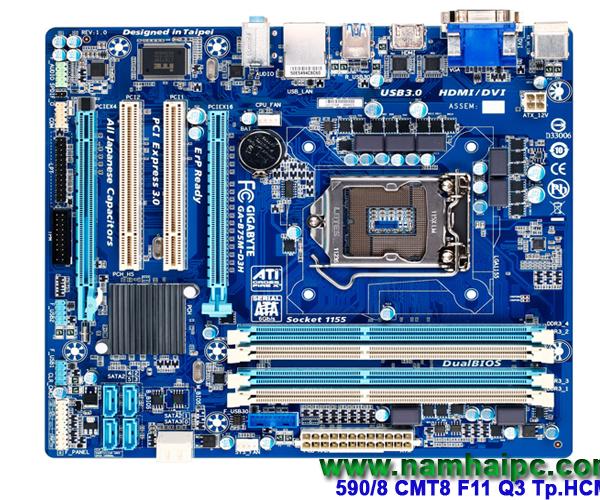 Main Gigabyte B75M-D3H ( lan 1Gbit, SATA3 )           