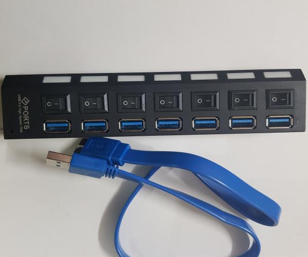 HUB USB 3.0 7 PORT (C&Oacute; C&Ocirc;NG TẮC)