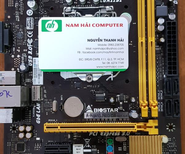 MAIN BIOSTAR  H110MG PRO D4 VER6.0, SK1151, DDR4 2KHE, VGA      