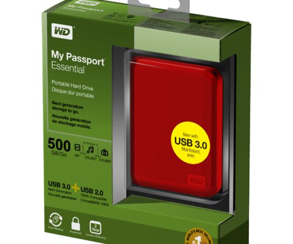 USB_Wstern 500GB (ch&iacute;nh h&atilde;ng) usb3.0 + usb2.0          