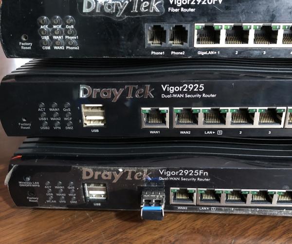 DrayTek Vigor2925 - Khả năng chịu tải 80 users          