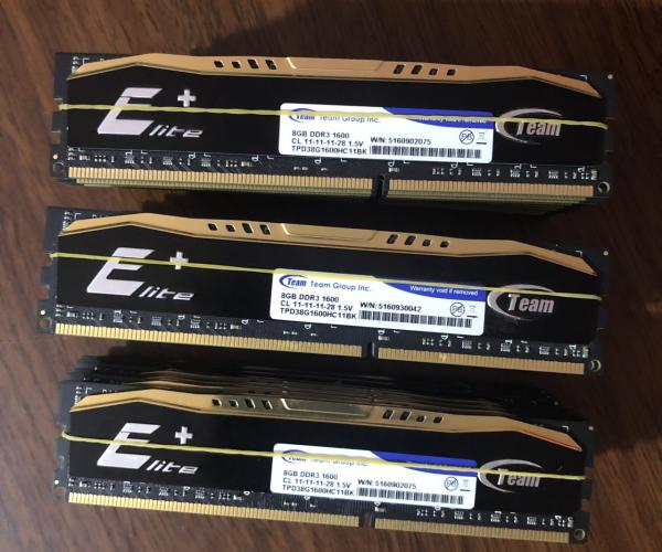 Ram Team Elite Plus 8GB DDR3-1600MHz              