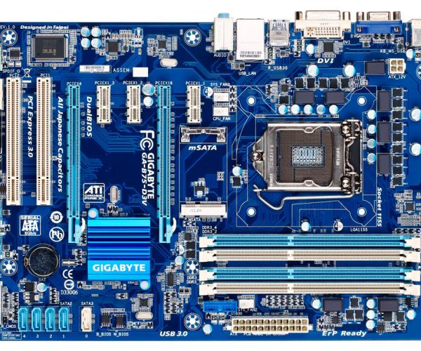 Main Gigabyte B75 d&ograve;ng Pro ( 4 khe Ram)            