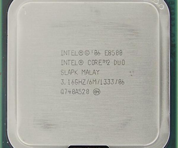 Core 2 Dual E8500 (3.16Ghz/ 6M Cache/ 1333)                                      