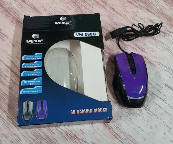 CHUỘT M&Aacute;Y T&Iacute;NH C&Oacute; D&Acirc;Y VENR VM-388G+, M&Agrave;U T&Iacute;M, HẾT BH