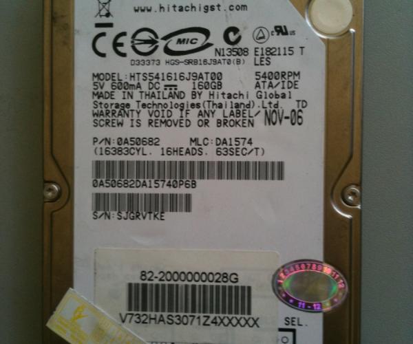 160GB ATA nhiều hiệu chạy tốt bảo h&agrave;nh 1 th&aacute;ng          