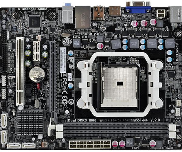 ECS A55F-M4 V1.0 ( VGA, HDMI) sk FM1                     