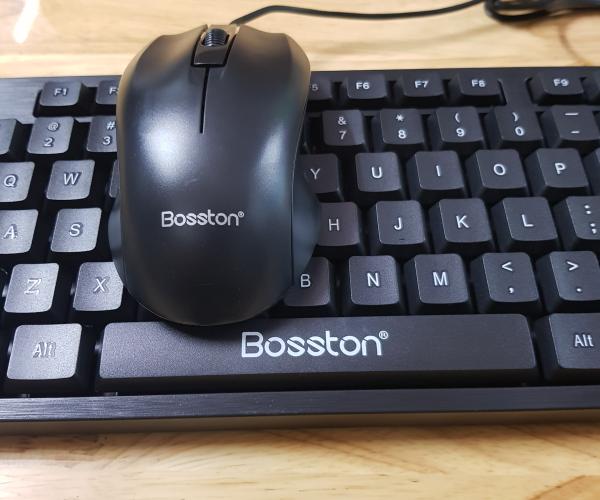 COMBO KEYBOARD MOUSE USB- BỘ B&Agrave;N PH&Iacute;M + CHUỘT BOSSTON D5300 CH&Iacute;NH H&Atilde;NG (ĐEN)    