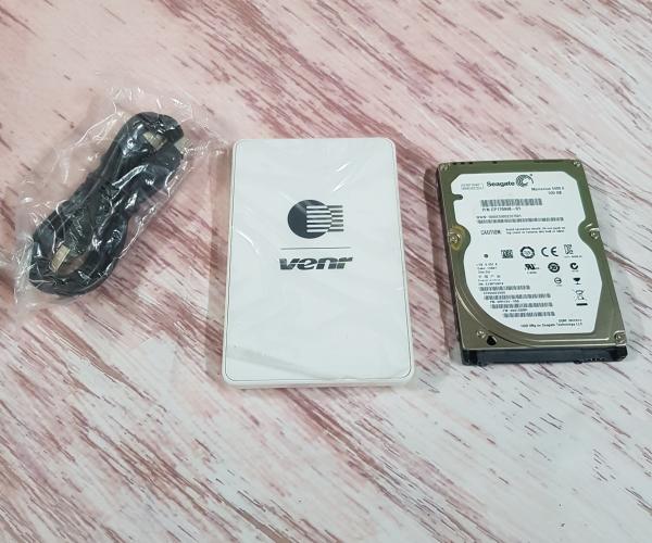 BOX HDD 2.5" NEW+HDD500GB+BOOT+GHOST W10